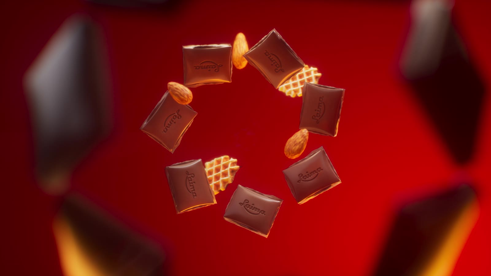 LAIMA Tāfelītes TVC — 3D animation still