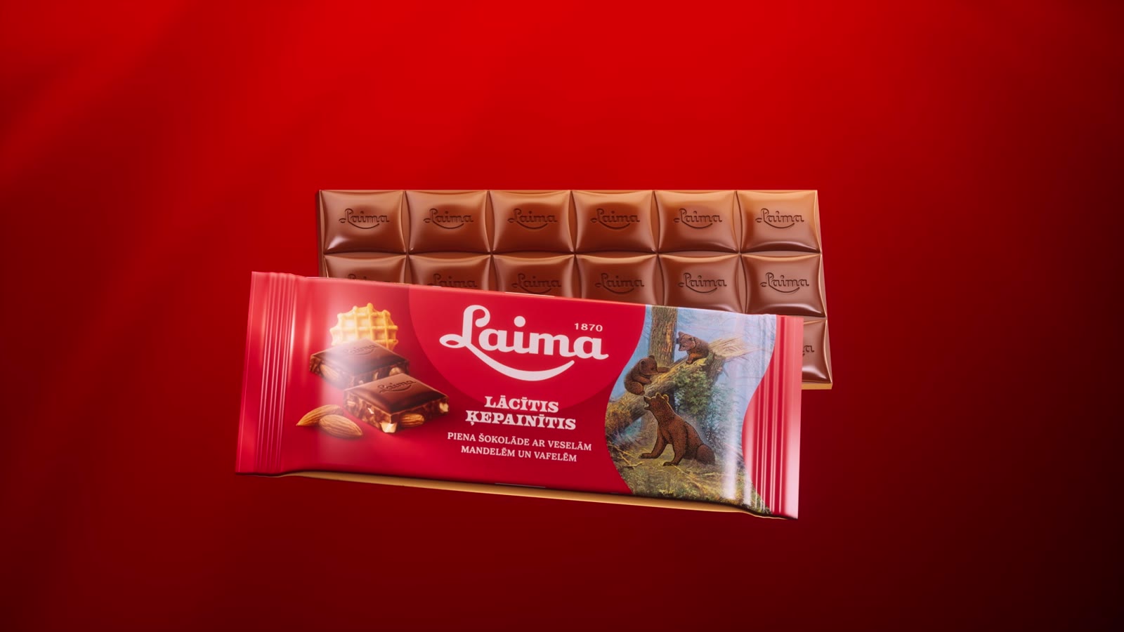 LAIMA Tāfelītes TVC — 3D animation still
