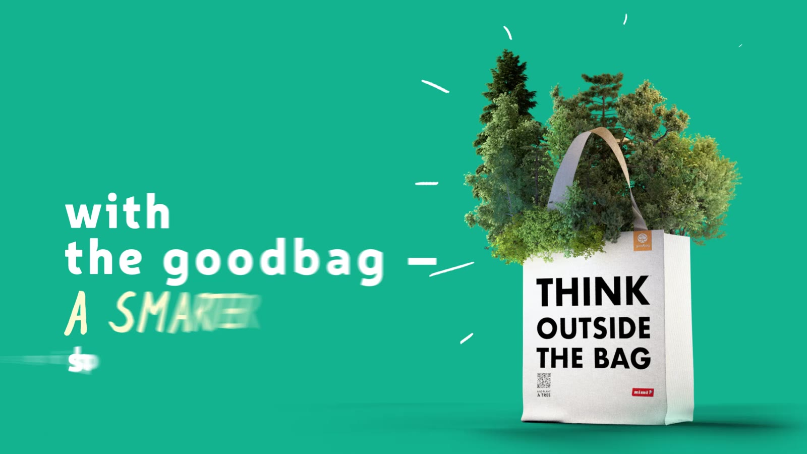 Rimi GoodBag — 3D goodbag with trees