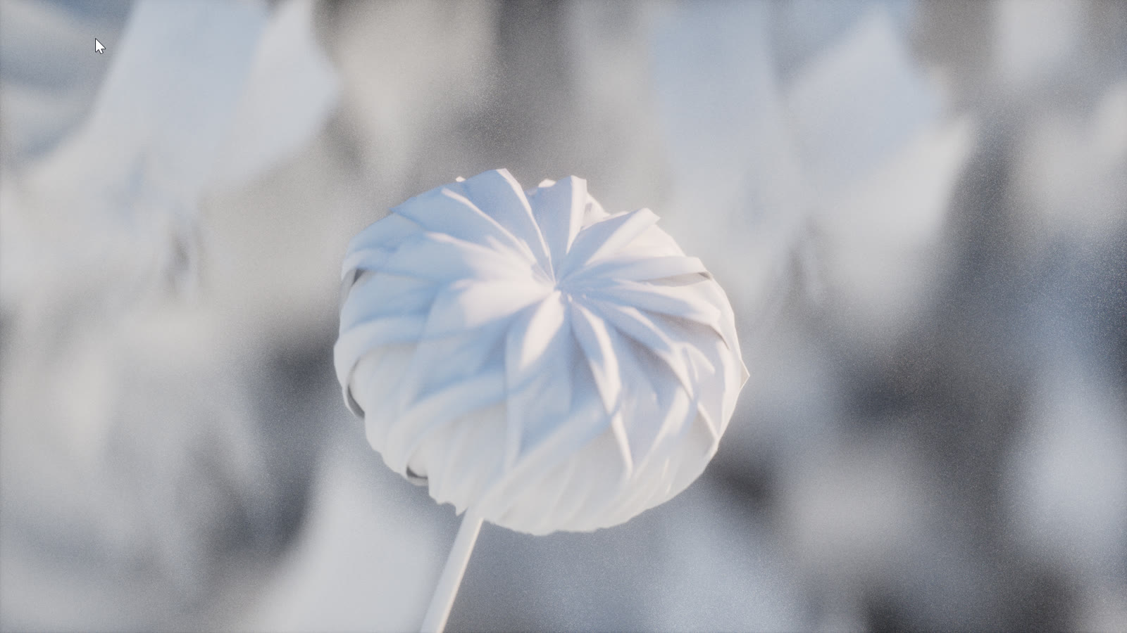 Making of — clay render, flower bud