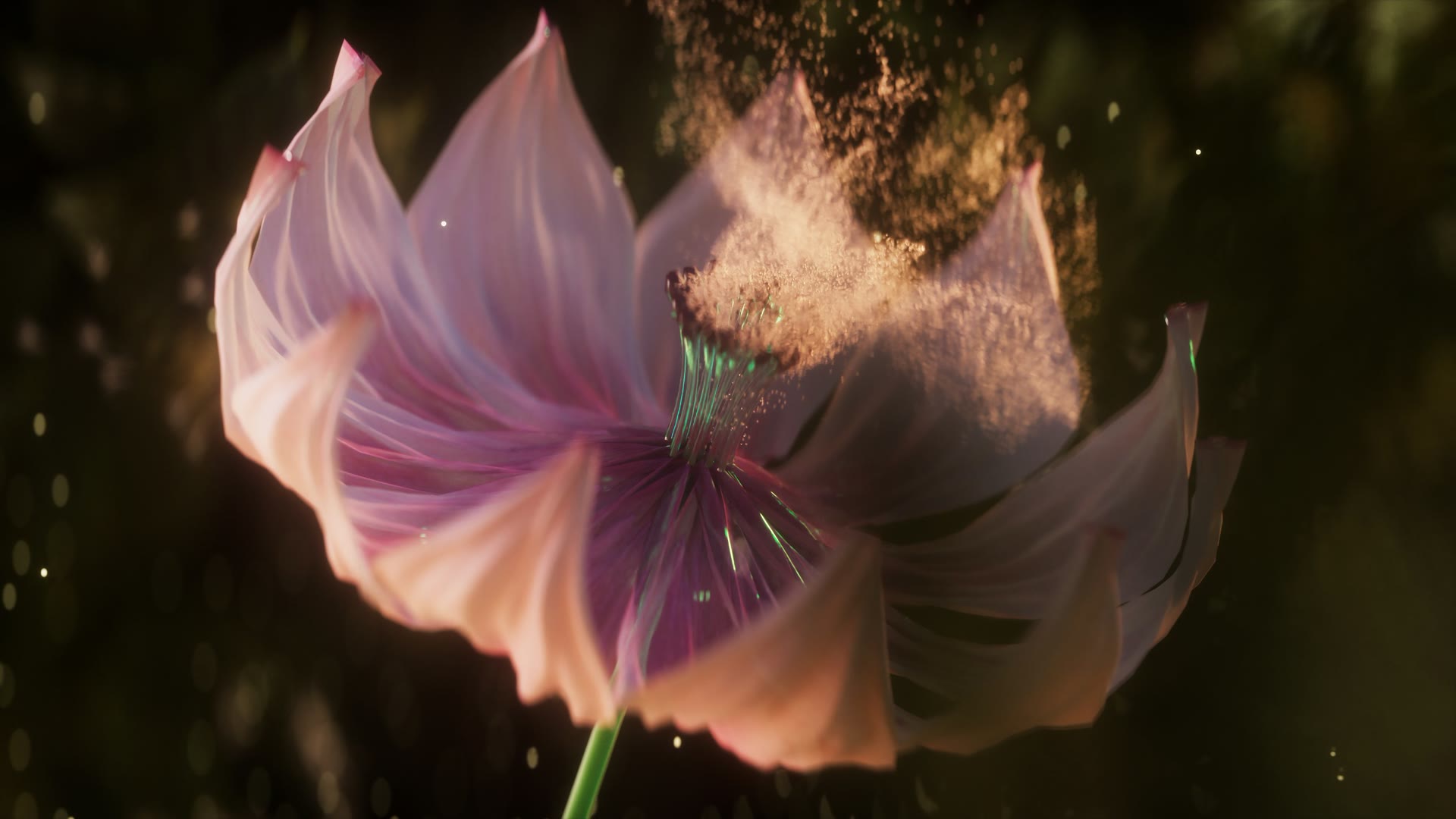 Tērvete GIN TVC — flower with pollen